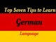 Top Seven Tips to learn the German Language
