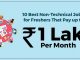10 Best Non-Technical Jobs for Freshers That Pay up to ₹1 Lakh Per Month!