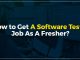 How to get a Software Testing Job as a Fresher?